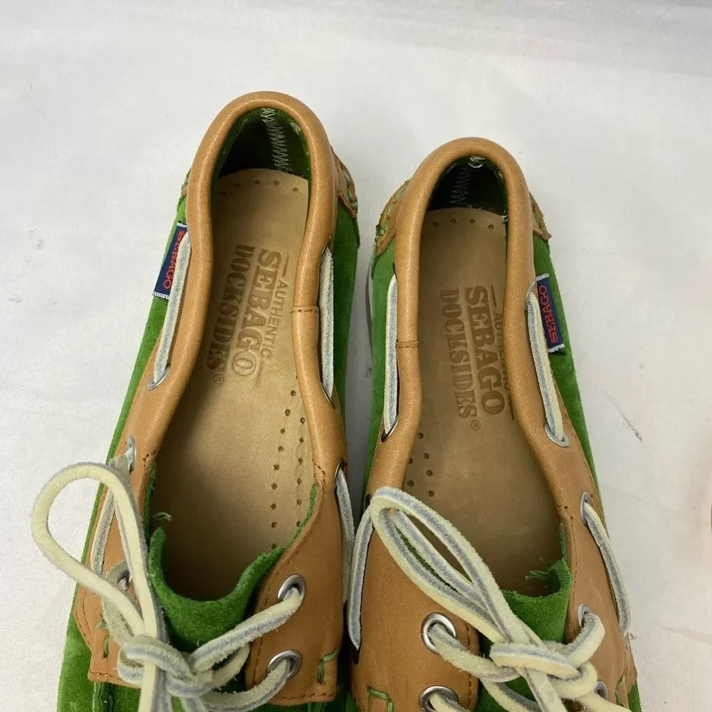 SEBAGO DOCKSIDES 7 men's Green suede